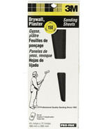 25 Sanding sheets 150 GRIT Sandpaper 4 3/16&quot; x 11 1/4&quot; Drywall Plaster 3... - $36.97