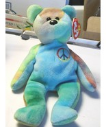PEACE TY Beanie Tush NO # Stamp  #PB265 Gorgeous colors. ERRORS. EARS DI... - $26.20 CAD
