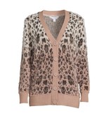 Time and Tru Women&#39;s Eyelash Patterned Cardigan Ombre Animal Print Size ... - $19.99