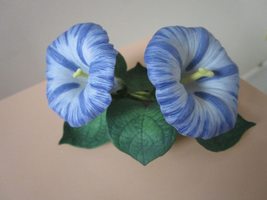 Compatible with Lenox Blue Flowers Bouquet Metal Hand Painted 3 X 4 1/2&quot;... - £49.20 GBP