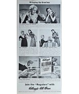 1941 KELLOGG&#39;S ALL-BRAN-Natural Laxative Cereal Grandma - Vintage Print ... - $225.52 MXN