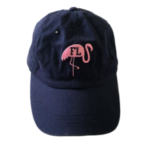 VTG SeaWorld Adventure Parks Florida Blue Strapback Baseball Hat Cap Flamingo - £12.10 GBP