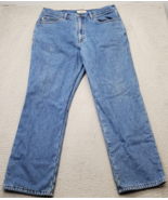L.L. Bean Jeans Mens 36x30 Blue Flannel Lined Classic Fit Low Waist Stra... - $514.04 MXN