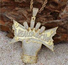 Iced Out 3D Hip Hop Pendant Chain Bling - £23.96 GBP