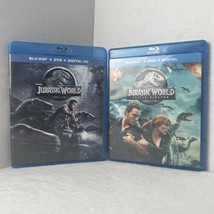 Jurassic World &amp; Jurassic World Fallen Kingdom - [Blu-ray] - Dvd - Euc Lot Of 2 - £7.79 GBP