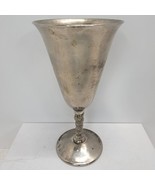 FB ROGERS Silverplate Wine Water Goblet 6.5” Twisted Rope Stem ITALY Ste... - $11.57