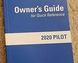 2020 Honda Pilot Owners Manual 20 [Paperback] Honda - $39.20