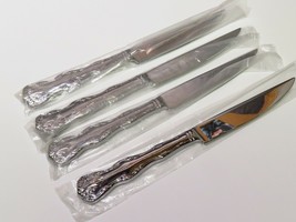 4 NEW Steak Knives VICTORIA Reed Barton Select 18/10 Glossy Stainless Flatware - £18.57 GBP