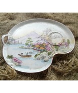 VTG Porcelain Handpainted Japan tea cup &amp; snack/dessert Plate 8 1/2 x 7 ... - £7.49 GBP