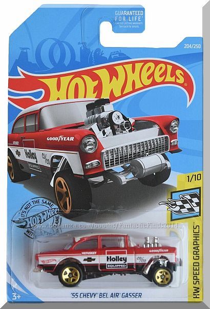 Hot Wheels - '55 Chevy Bel Air Gasser: HW Speed Graphics #1/10 - #204/250 (2019)