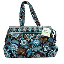 Vera Bradley Java Blue Medium Tie Tote Bag Cotton Quilted NWT - $33.60