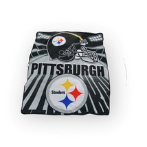 NFL Football Pittsburgh Steelers Fleece Throw Portable Blanket 50 In x 60 In - $24.74