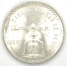 1980 Mexico Onza Casa De Moneda De Mexico - 0.925 Silver - $1,634.46 MXN
