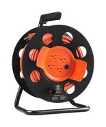 Extension Cord Reel, 100FT, with 4 Outlets and Dust Cover, Heavy Duty 14... - $1,668.80 MXN