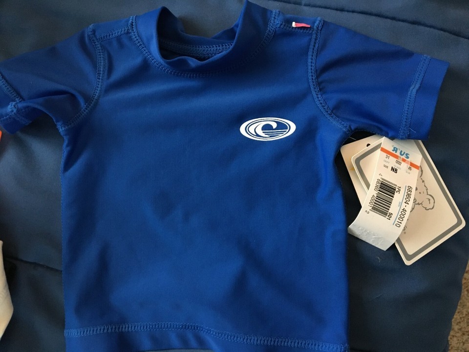 Boy&#39;s Blue Swim Top Newborn *NEW W/TAGS* r1 - $5.99