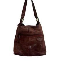 Nino Bossi Medium Size Chocolate Brown Leather HOBO Shoulder Handbag - $24.75