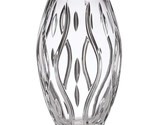 Lenox Irish Spring Crystal Clear Vase Flower Wavey Hand Cut 10&quot; Ireland ... - $160.00