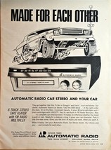 1970 AUTOMATIC RADIO-Made For Each Other-8 Track Stereo-Tape Player VTG ... - $165.83 MXN