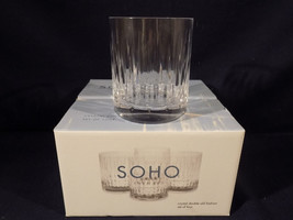 4 REED BARTON SOHO DOUBLE OLD FASHIONED GLASSES - MIB - 3 UNUSED WITH ST... - $79.15