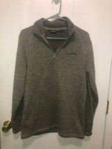 Eddie Bauer 1/4 Zipper Pullover Fleece Sweater Men's Medium - $13.85