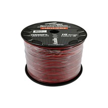 Audiopipe Speaker Wire 18-Gauge 1000 Foot Spool - Black/Red - $114.66