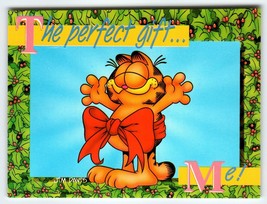 Garfield Perfect Gift Christmas Postcard Jim Davis Comic Orange Tabby Cat 1978 - £7.43 GBP