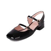 Mary Jane Flats Vintage Square Toe Buckle Band Women Casual Loafers Flat Shoes W - £39.57 GBP