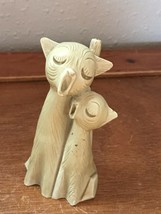 Vintage Cream Resin Plastic Two Singing Kitty Cats Figurine – 3 and 1/8t... - $11.29