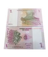 1997 Congo 1 Centime – Volcano &amp; Agriculture Scene – UNC Rare Low Denom - $3.93 CAD