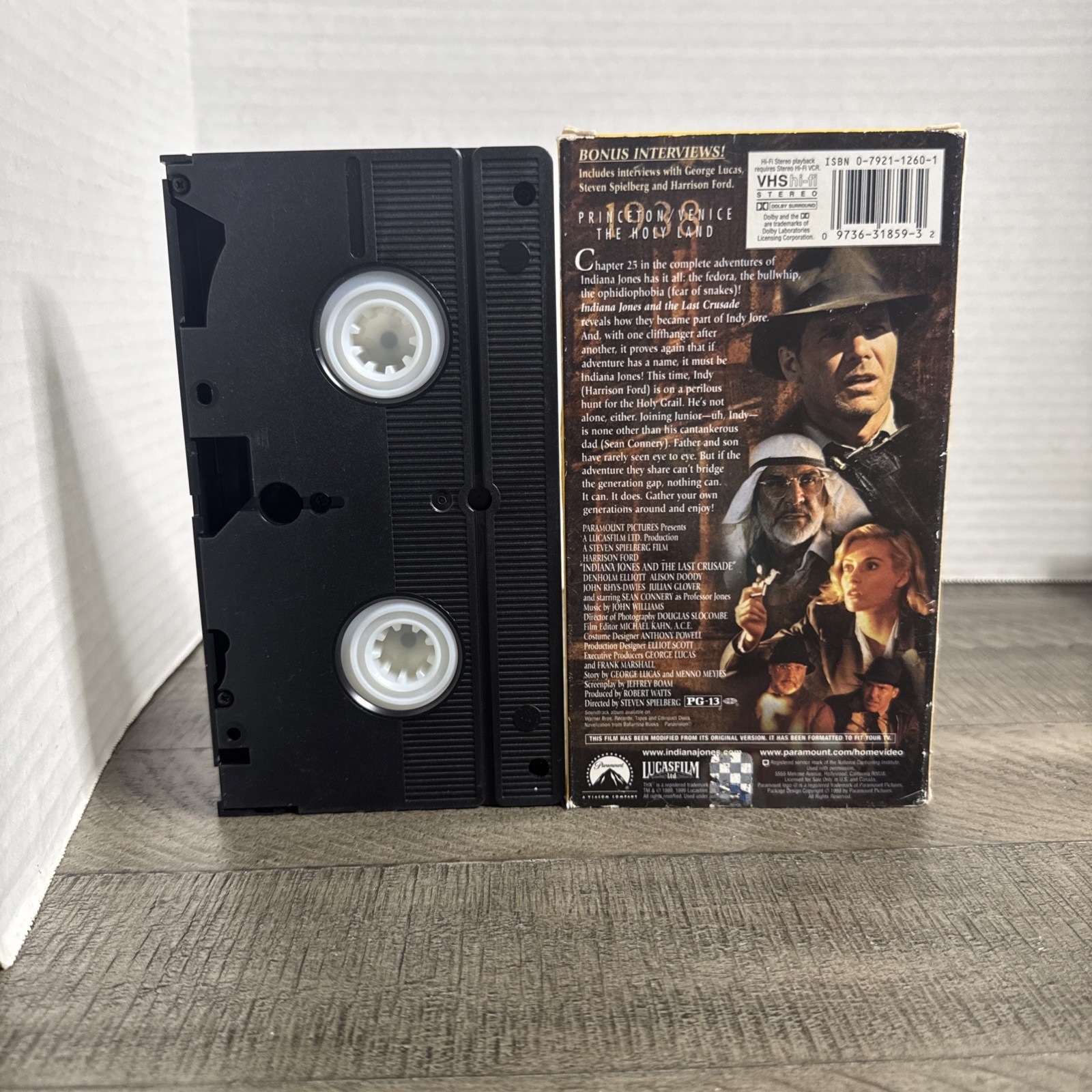Indiana Jones and the Last Crusade VHS 1999 Vintage VCR Video Tape Movie Film Item image 2