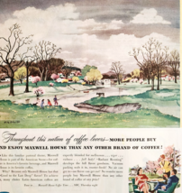 1947 Maxwell House Coffee Advertisement American Pastoral Scene Art DWJJ20 - $29.99
