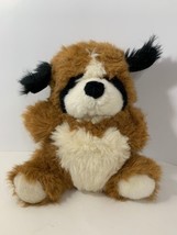 Wallace Berrie &amp; Co vintage 1982 Saint Bernard plush puppy dog stuffed a... - $10.39