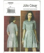 Vogue 9269 Julio Cesar Appliqued Shirt Dress Pattern Choose Size Uncut - £10.22 GBP