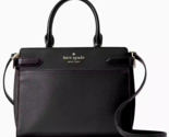 Kate Spade Staci Medium Satchel Black Saffiano Leather Purse WKRU6951 NW... - £110.76 GBP