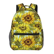 sunflower school backpack back pack bookbags  for boys  girls kids small daypack - £21.57 GBP