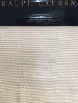 Ralph Lauren Cortona Cream COTTON/LINEN Blend Queen Bed Blanket Nip $400 - $187.99