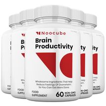  5 pack  noocubes brain productivity pills  cognitive   memory  premium formula  1  thumb200