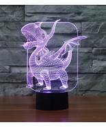Unomatch Pterosaurs 3D Touch Switch LED Table Lamp - £19.90 GBP