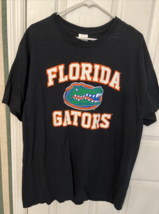 Florida Gators T Shirt Size Xl Black With Multicolor Graphic Gator Design - £12.42 GBP