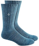 Sun + Stone Men&#39;s Embroidered Logo Boot Socks BLUE , SOCK SIZE 10-13 - £7.92 GBP