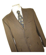 Arnold Brant Sport Coat 100% Cashmere Mens Size 43R Brown Check Jacket B... - £24.71 GBP