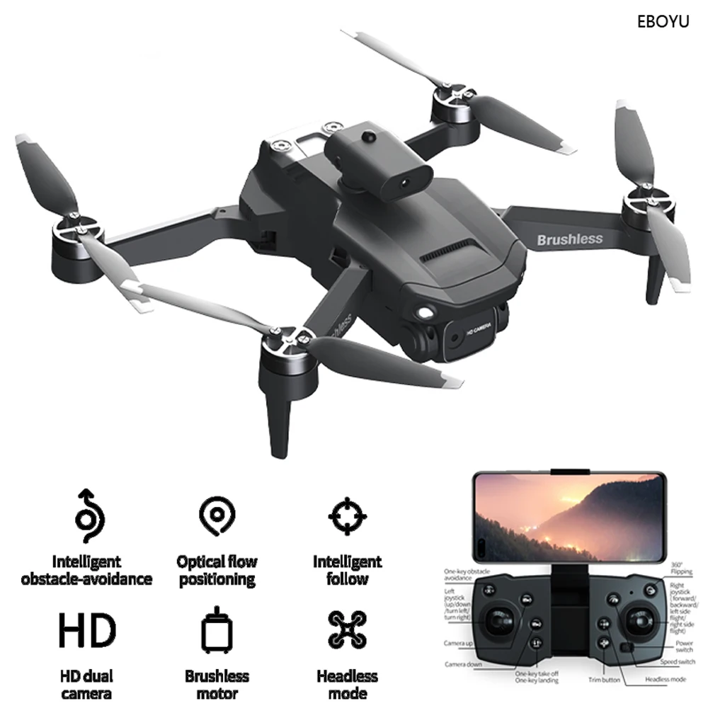 JJRC H115 Brushless Motor Optical Flow RC Drone Foldable Drone 2.4G WIFI FPV  - £46.25 GBP