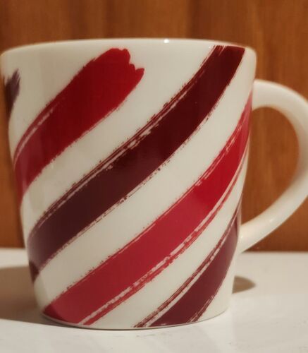 Starbucks Demitasse Expresso Red White 3 oz Cup &quot;Candy Cane&quot; Mug 2014 - $24.65