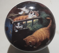 Ceramic Cabinet Knobs w/ Barn Cat #3 domestic - £4.24 GBP