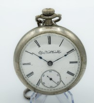 Elgin National Watch Co. Silver Pocket Watch Working - £106.22 GBP