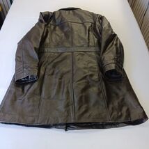 Brown Leather Jacket Women's Size 2XL Excelled Collection Classy Buttons Pockets image 2