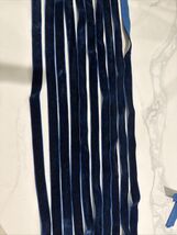 Lot Pre Cut 22 Pieces Each 20”Royal Blue Velvet  5/8” - $9.49
