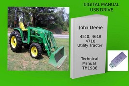 John Deere 4510 4610 4710 Utility Tractor Service Technical Manual TM1986 - £14.92 GBP+