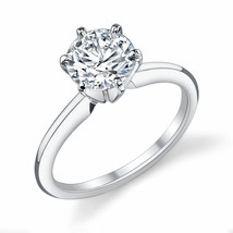 1.75Ct Round Cut White Diamond Solid 925 Sterling Silver Engagement Ring - £70.34 GBP