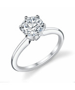 1.75Ct Round Cut White Diamond Solid 925 Sterling Silver Engagement Ring - $88.00